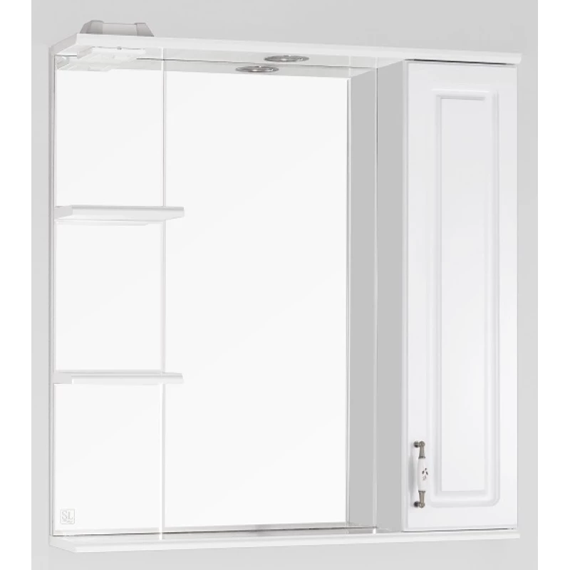 Зеркальный шкаф 75x83 см белый глянец Style Line Олеандр-2 ЛС-00000051