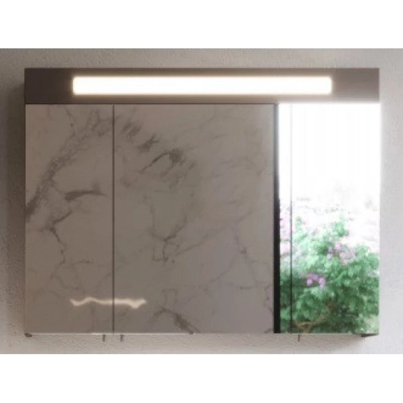 Зеркальный шкаф 120x75 см белый глянец Verona Susan SU610G05