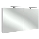 Изображение товара зеркальный шкаф белый блестящий 120x65 см jacob delafon odeon up eb798ru-g1c