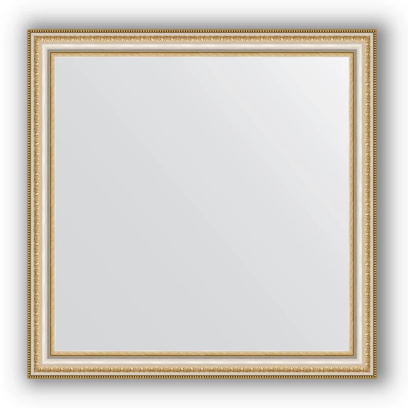 Зеркало 75x75 см золотые бусы на серебре Evoform Definite BY 1027
