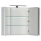 Зеркальный шкаф 100x75 см белый Aquanet Латина 00179636 - 4