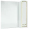 Зеркальный шкаф 78x80 см белый глянец золотая патина R Bellezza Амелия 4610313001388 - 1