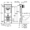 Комплект подвесной унитаз Art&Max Techno AM9310CHR/SC + система инсталляции Grohe 38772001 - 5