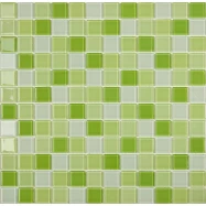 Стеклянная плитка мозаика S-451 стекло (2,5*2,5*4) 31,8*31,8