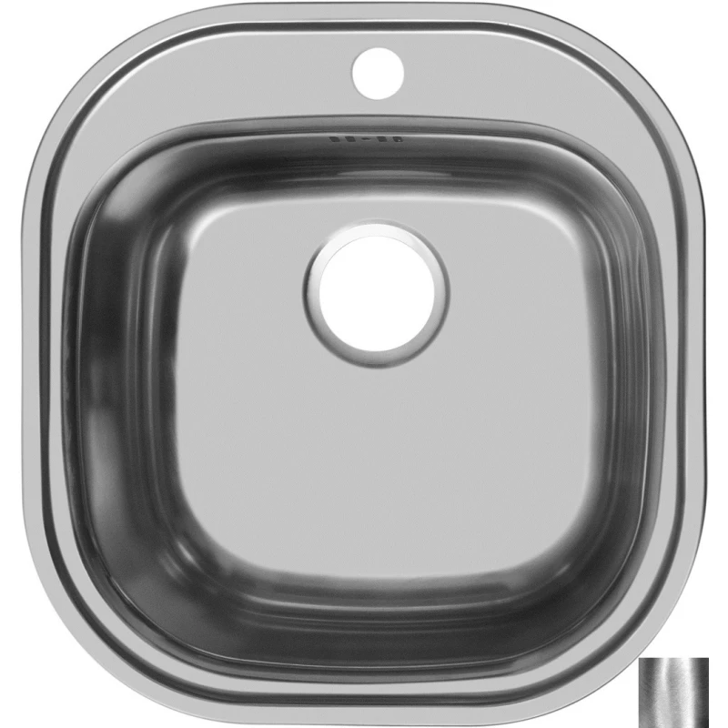 Кухонная мойка полированная сталь Ukinox Галант GAP465.488 -GT6K 0C