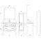 Комплект мебели белый серебряная патина 106,5 см ASB-Woodline Модерн - 14