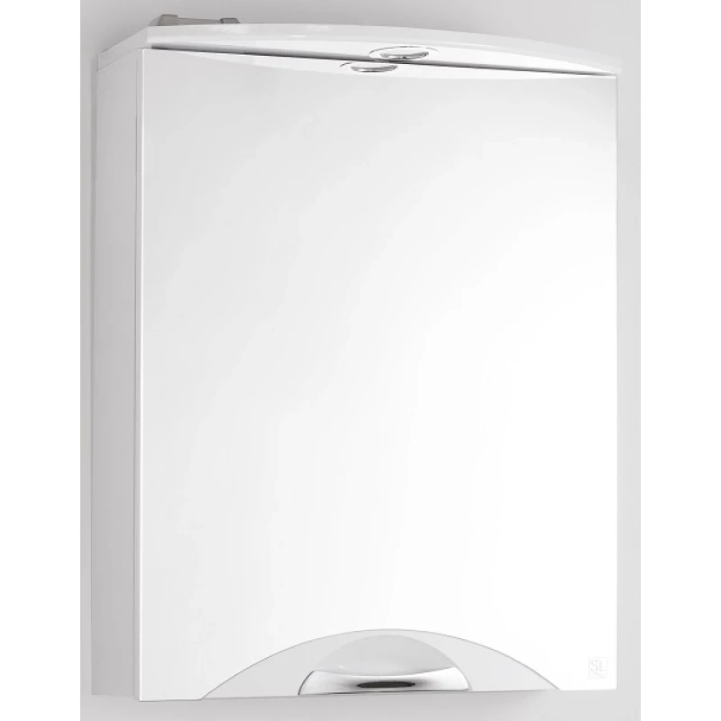 Зеркальный шкаф 55x71,8 см белый глянец Style Line Жасмин-2 ЛС-00000215