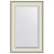 Зеркало 54x84 см белая кожа с хромом Evoform Exclusive BY 7450 - 1