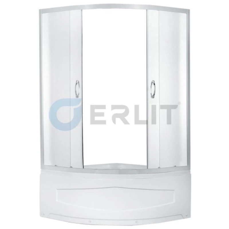 Душевой уголок с поддоном 80x80x195 см Erlit Comfort ER0508T-C3 матовое стекло