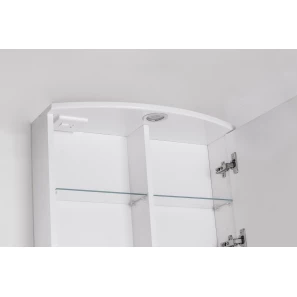 Изображение товара зеркальный шкаф 55x71,8 см белый глянец style line жасмин-2 лс-00000216