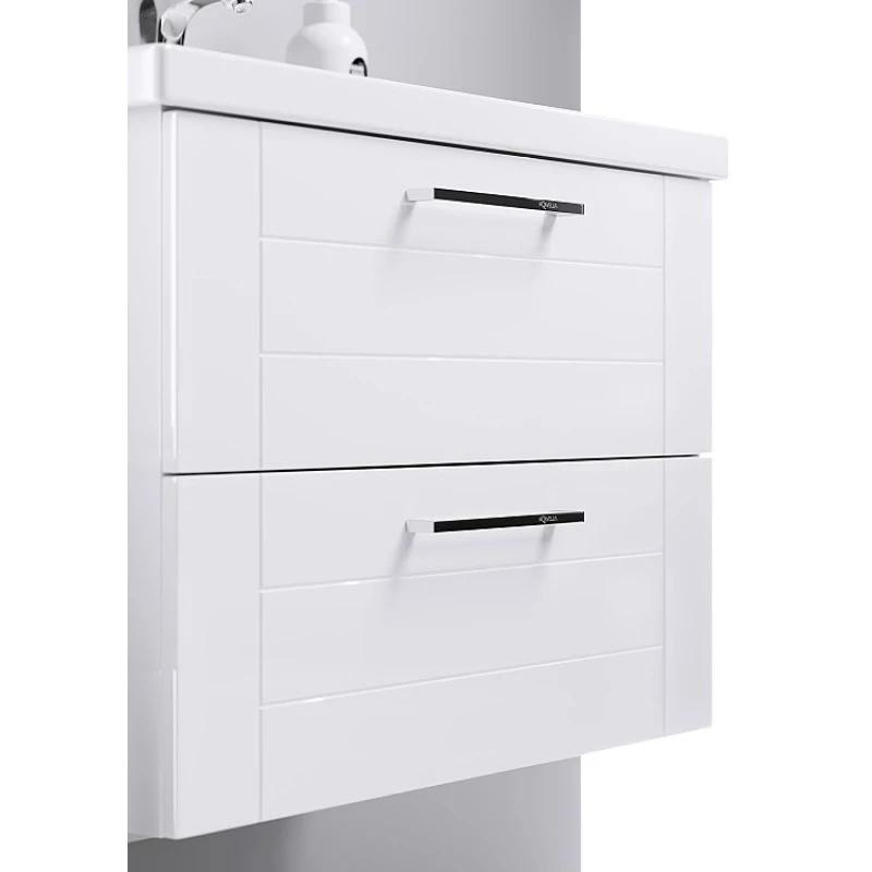 Комплект мебели белый глянец 70,5 см Aqwella Manchester MAN01072 + 4620008197746 + SM0207