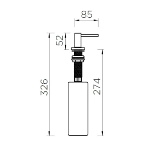 Изображение товара дозатор для жидкого мыла 500 мл schock samo s хром 710538