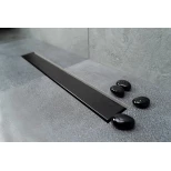 Изображение товара душевой канал 550 мм 2 в 1 с основой под плитку pestan confluo frameless black matte line 13701319