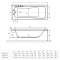 Акриловая ванна 150x70,5 см Excellent Ava WAEX.AVA.15WH - 5