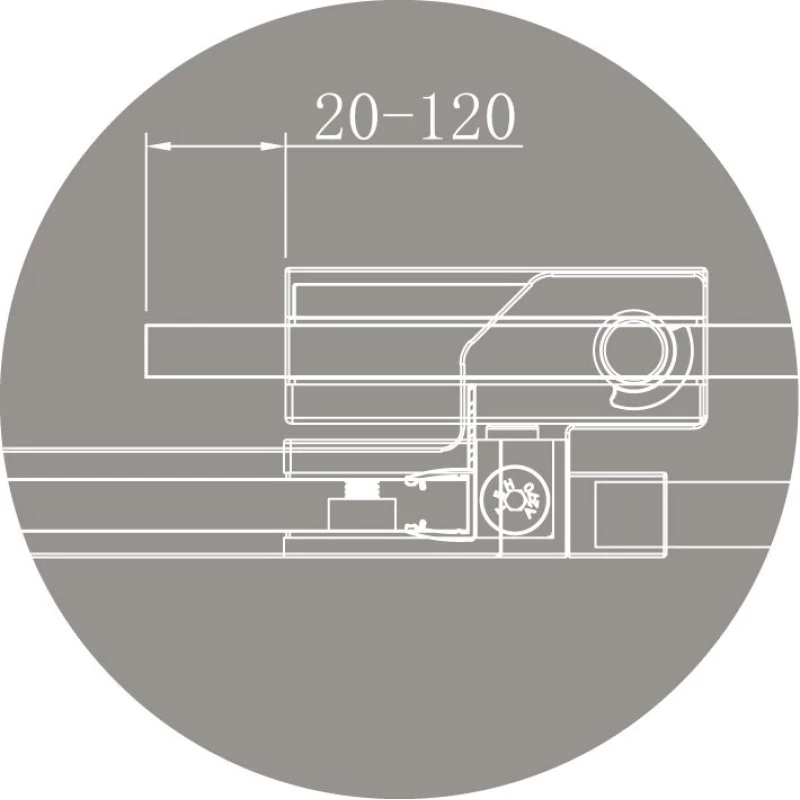 Душевой уголок 70-80x70-80 см Cezares SLIDER-A-2-70/80-C-NERO прозрачное