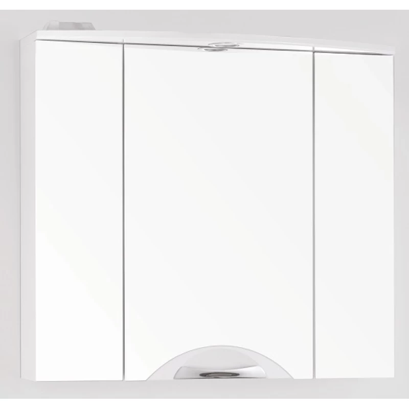 Зеркальный шкаф 76x71,8 см белый глянец Style Line Жасмин-2 ЛС-00000217