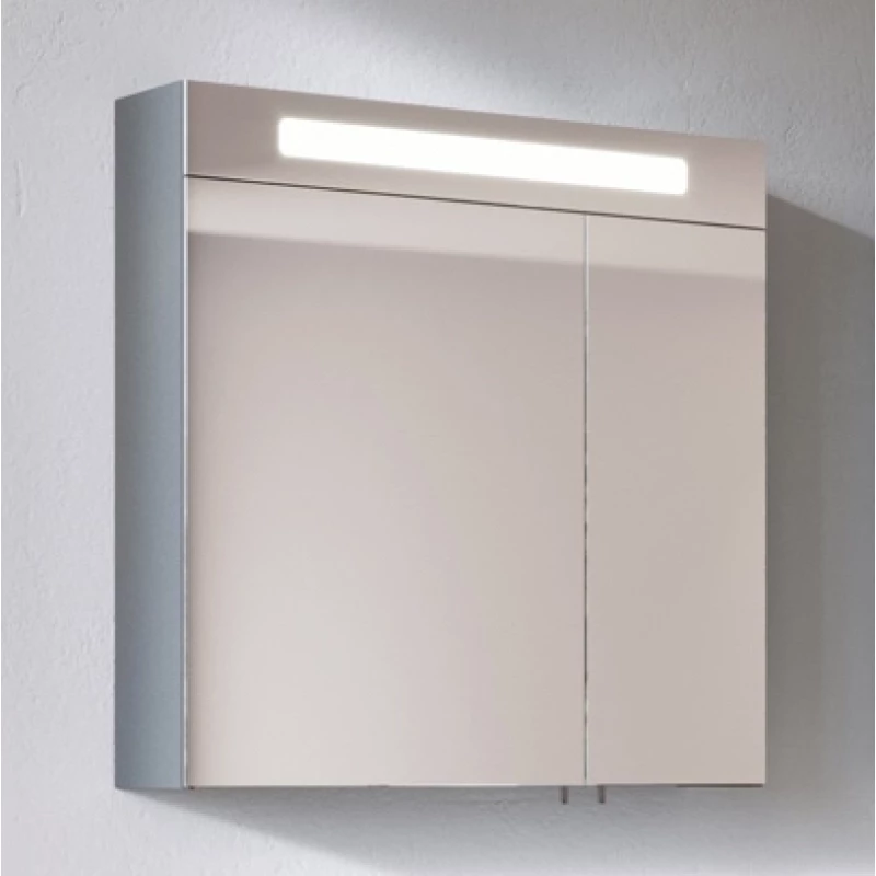 Зеркальный шкаф 60x75 см светло-серый глянец Verona Susan SU600LG21