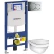 Комплект подвесной унитаз Gustavsberg Hygienic Flush 5G84HR01 + система инсталляции Geberit 111.300.00.5 + 115.770.21.5 + 111.815.00.1 - 1
