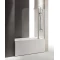 Шторка для ванны 120 см Cezares ECO-O-V-11-120/140-P-Cr-R текстурное стекло - 1