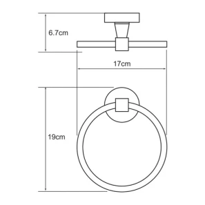 Изображение товара кольцо для полотенец wasserkraft isen к-4060