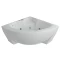 Акриловая гидромассажная ванна 140,5x140,5 см пневматическое управление стандартные форсунки Aquatek Поларис 1 - 2