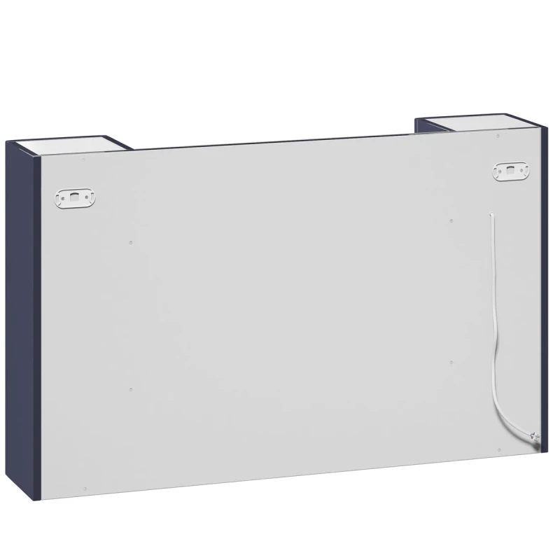 Зеркальный шкаф серый глянец 103,1x63 см Edelform Nota 35690