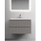 Комплект мебели серый матовый 81 см Sancos Snob T SNT80SM + CN7012 + CI800 - 3