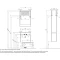 Комплект мебели белый глянец/таксония темная 60 см Акватон Капри 1A230101KPDB0 + 1WH302421 + 1A230302KPDB0 - 13