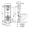 Монтажный элемент для подвесного унитаза, 1130 мм Grohe Rapid SL 38713001 - 2