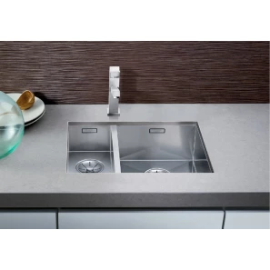 Изображение товара кухонная мойка blanco zerox 340/180-u infino зеркальная полированная сталь 521614