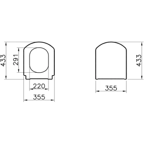 Изображение товара сиденье для унитаза с микролифтом vitra serenada 124-003-009