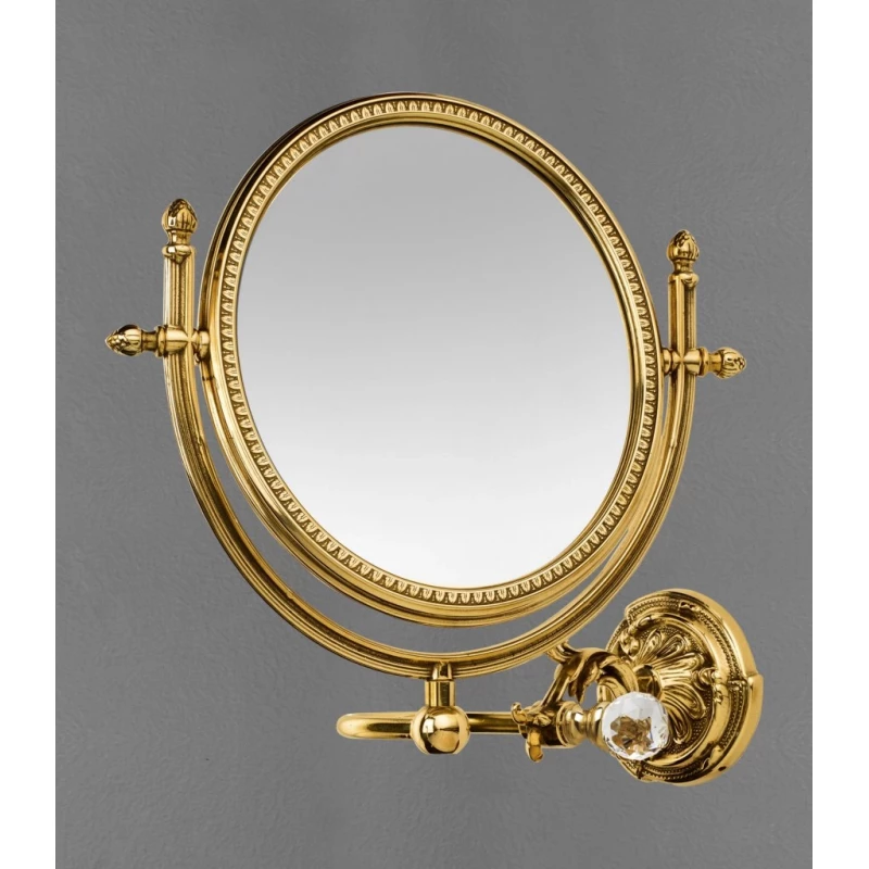 Косметическое зеркало античное золото Art&Max Barocco Crystal AM-2109-Do-Ant-C