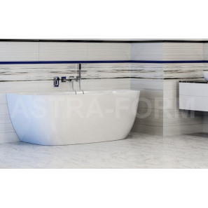 Изображение товара ванна из литого мрамора 170x85 см пристеночная astra-form атрия 01010013