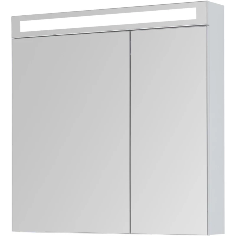 Зеркальный шкаф 80x80 см белый глянец L Dreja Max 77.9009W