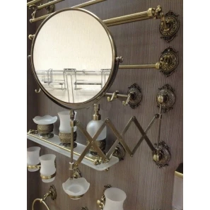 Изображение товара поворотное косметическое зеркало на растяжке hayta classic bronze 13992/bronze