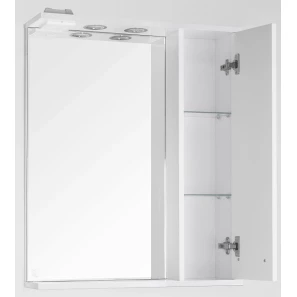 Изображение товара зеркальный шкаф 65x83 см белый глянец style line венеция лс-00000262