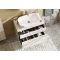Комплект мебели светло-серый/белый матовый 80 см Акватон Марбл 1A276201MH4C0 + 1A73313KLK010 + 1A254502OL010 - 3