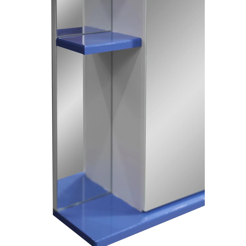 Зеркальный шкаф 55x70 см синий глянец Stella Polar Колор-1 SP-00000197