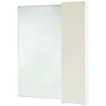 Изображение товара зеркальный шкаф 58x80 см бежевый глянец/белый глянец r bellezza пегас 4610409001070