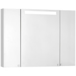 Изображение товара зеркальный шкаф 100х75 см белый глянец акватон мадрид 1a111602ma010