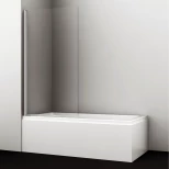 Изображение товара шторка для ванны 80 см wasserkraft berkel 48p01-80 прозрачное