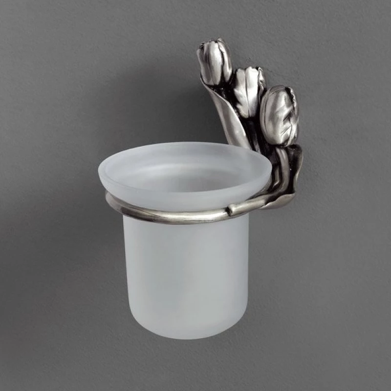 Ершик для унитаза серебро Art&Max Tulip AM-0821-T