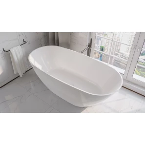 Изображение товара ванна из литьевого мрамора 160x75 см whitecross onyx d 0207.160075.100