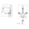 Смеситель для раковины с донным клапаном Caprigo Adria Classic Metal Edition 03M-526-vot  - 2