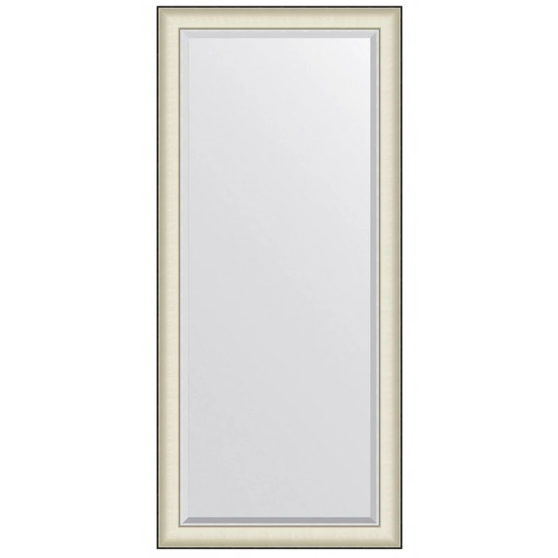 Зеркало 74x164 см белая кожа с хромом Evoform Exclusive BY 7457