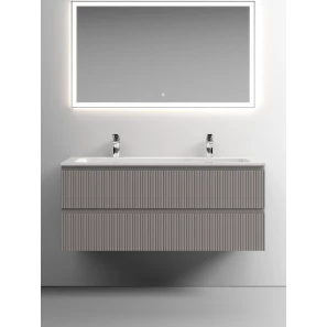 Изображение товара комплект мебели серый матовый 121 см sancos snob t snt120sm + cn7016 + ci1200