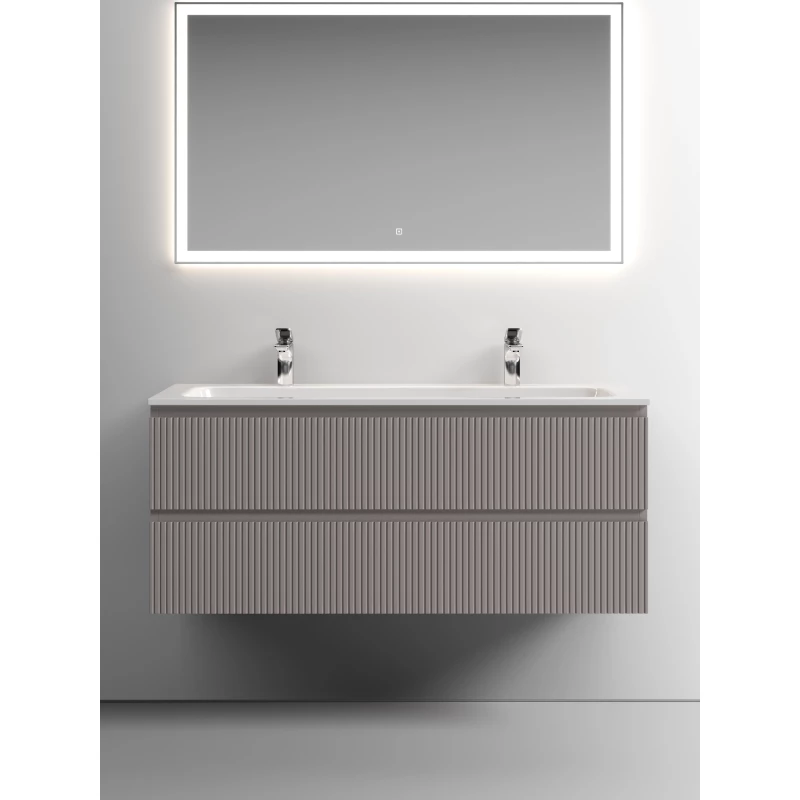 Комплект мебели серый матовый 121 см Sancos Snob T SNT120SM + CN7016 + CI1200