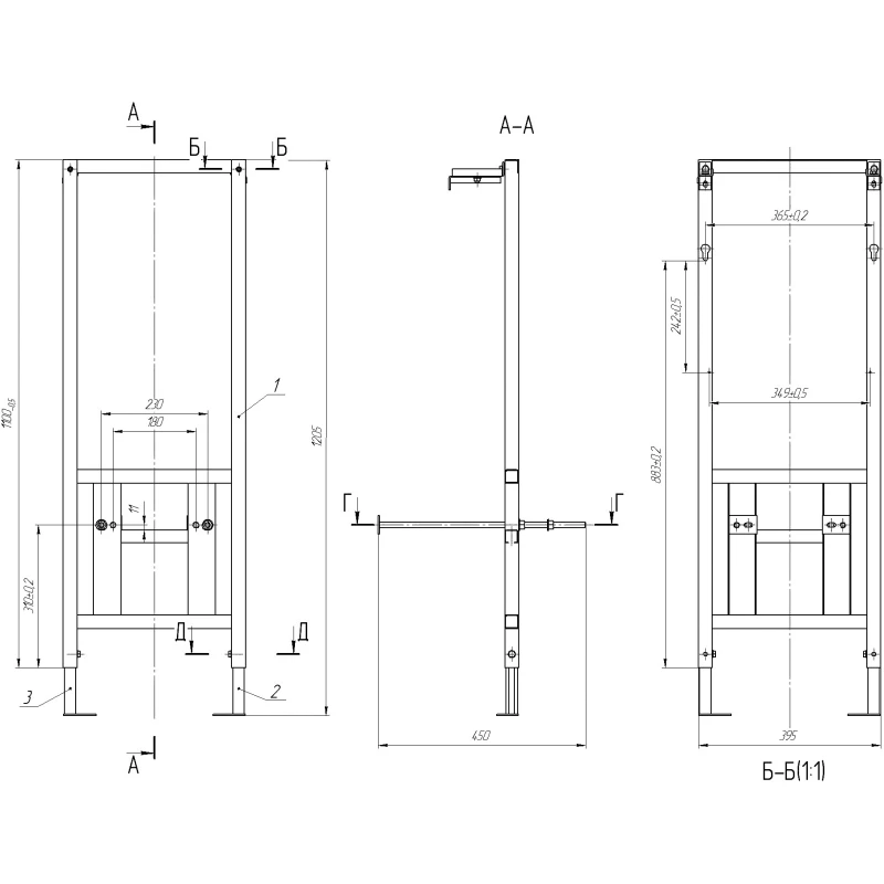 Комплект подвесной унитаз + система инсталляции Cersanit Crea A64443