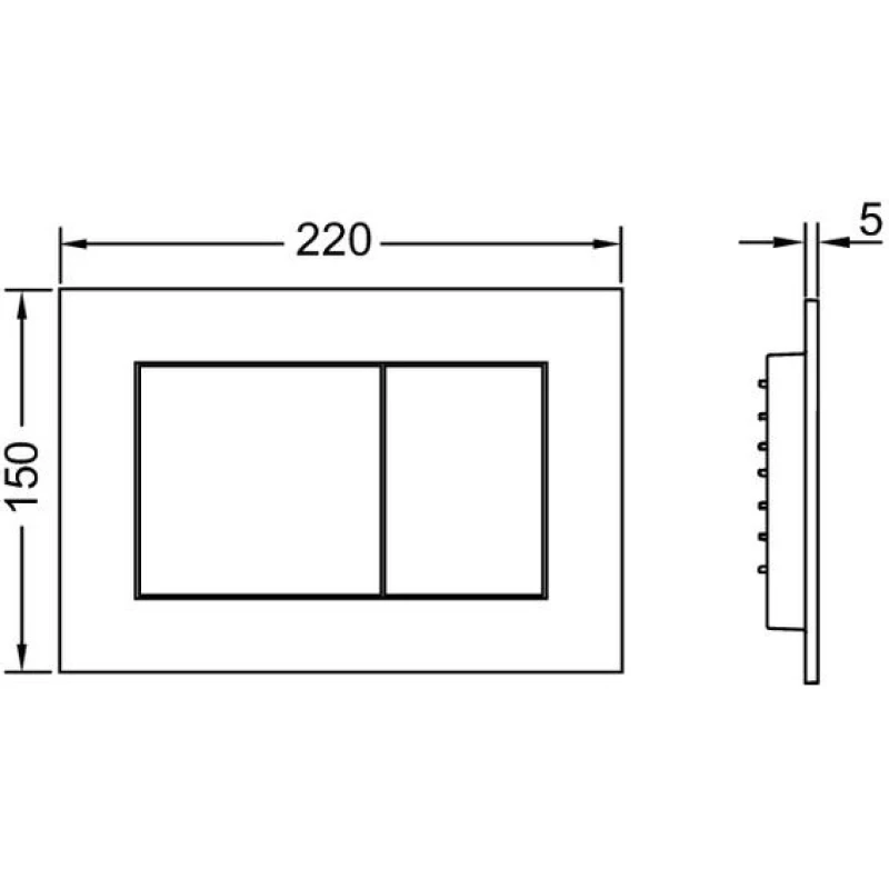 Комплект подвесной унитаз + система инсталляции Tece TECEone K440403.WC2