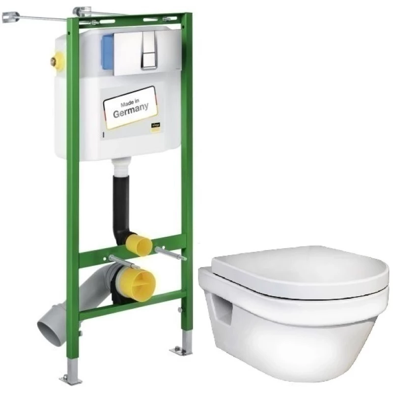 Комплект подвесной унитаз Gustavsberg Hygienic Flush 5G84HR01  727550